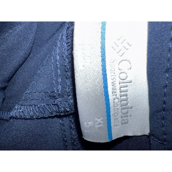 Columbia Performance Fishing Gear Womens XL Navy Blue Pull On Shorts W Drawstrin - Picture 2 of 5
